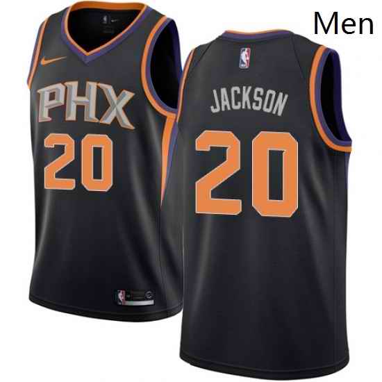 Mens Nike Phoenix Suns 20 Josh Jackson Swingman Black Alternate NBA Jersey Statement Edition